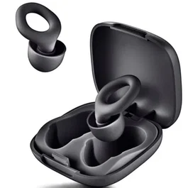 NGS Tapones de oído Noon Negros con funda y 4 almohadillas